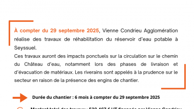 Intervention sur le château d'eau de Seyssuel
